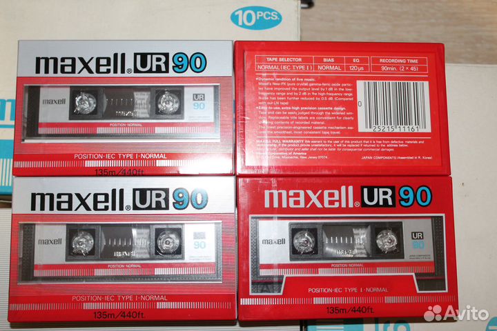 Аудио кассеты maxell UR 90