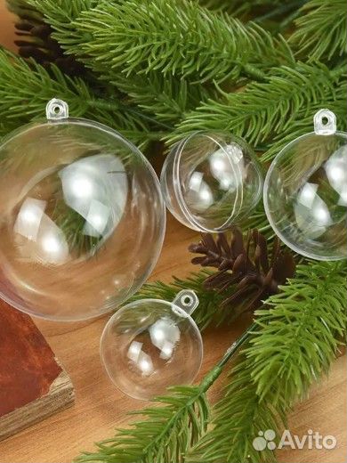 Елочные шары пластик