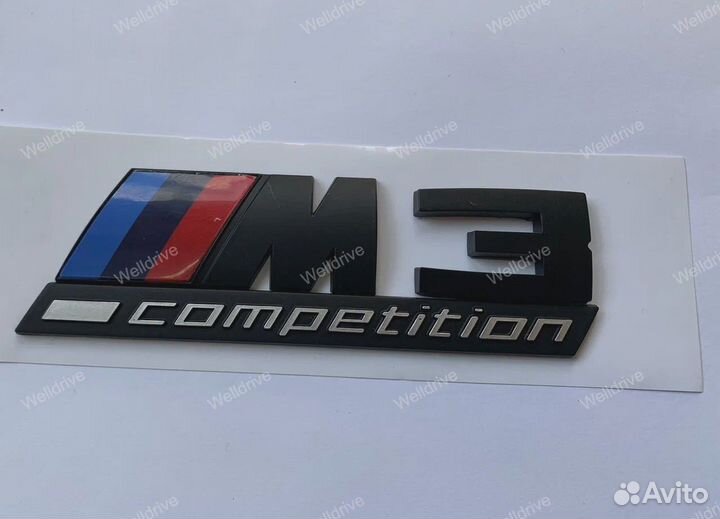 Шильд M3 Competition BMW 3 E46 матовый