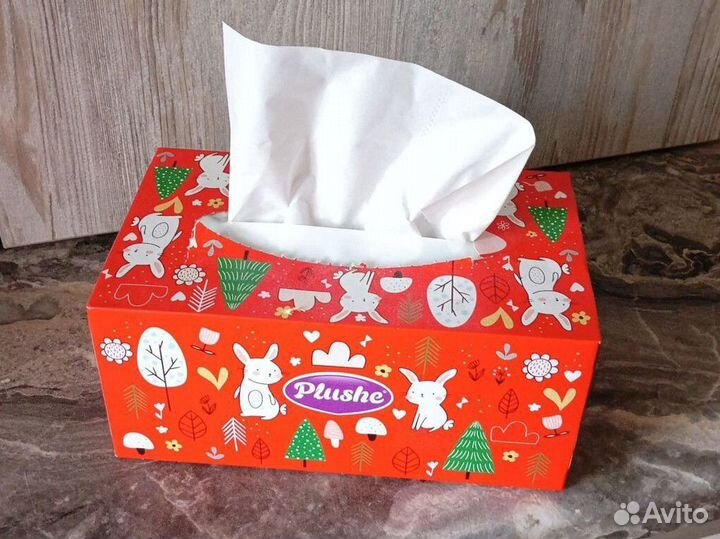 Салфетки бумажные Plushe двухслойные 230 шт