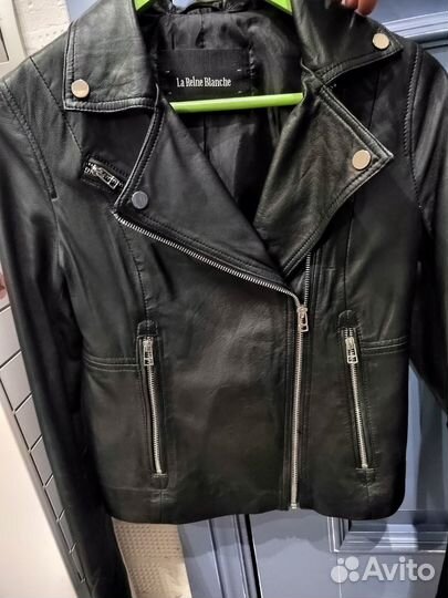 Кожаная куртка косуха 44