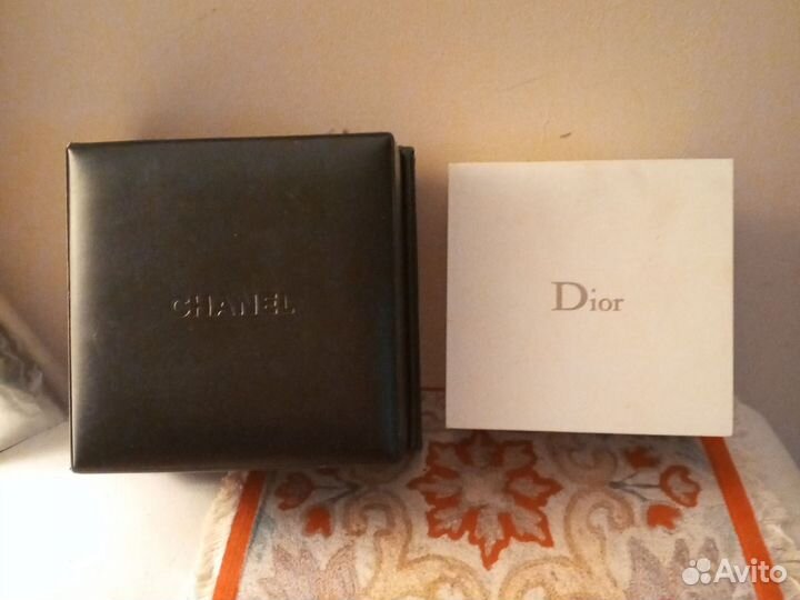 Три брендовые коробки, Dior, Chanel, Frank Muller