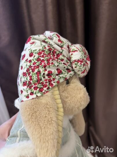 Шапочка чалма для новорожденной