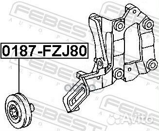 Ролик натяжной 0187-FZJ80 0187-FZJ80 Febest