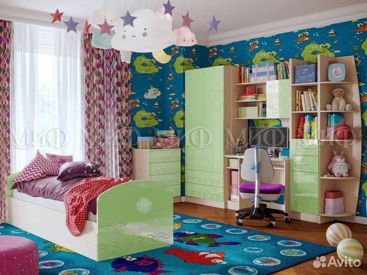 Детская Юниор в разном цвете мдф