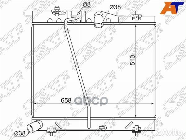 Радиатор Toyota Hiace 04-20 / Regius Ace 04-20