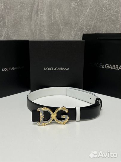 Ремень женский D&G двусторонний премиум