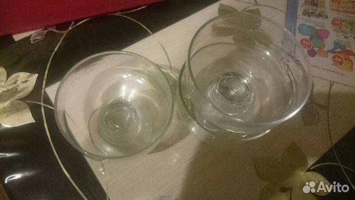 Салатницы, мороженницы из стекла