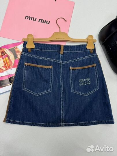 Джинсовый костюм miu miu