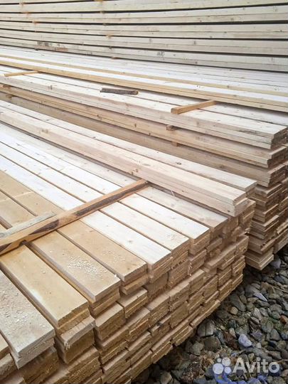 Доска обрезная 25х100х3000 мм, т/у