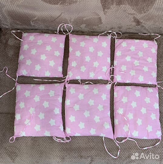 Бортики-подушки в детскую кроватку