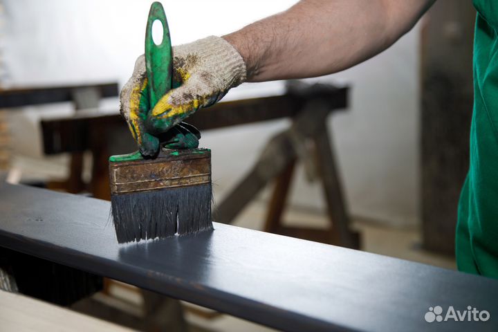 Шлифовка и покраска дерева/пиломатериалов