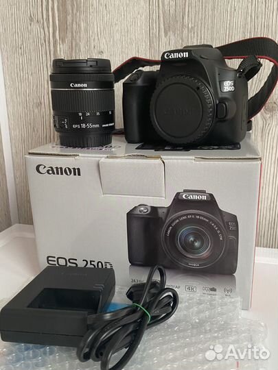 Зеркальный фотоаппарат canon eos 250d kit