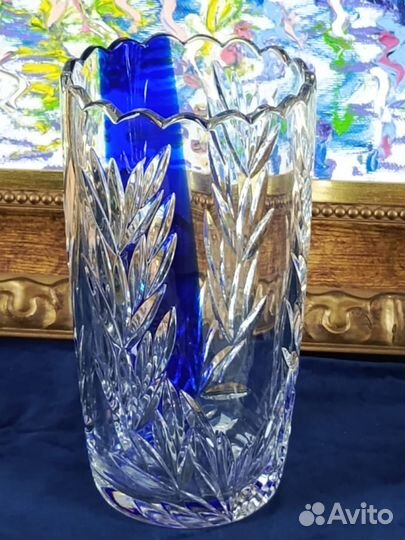 Хрустальная ваза 20 см