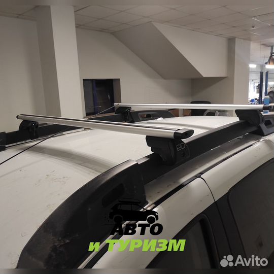Надёжный багажник на широкий рейлинги для Renault