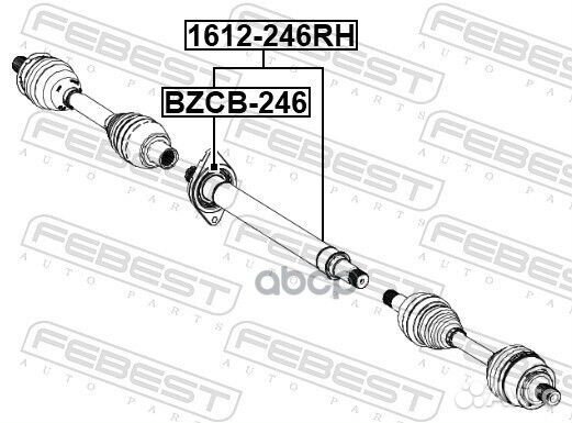 Подшипник приводного вала mercedes benz B/CLA/GLA