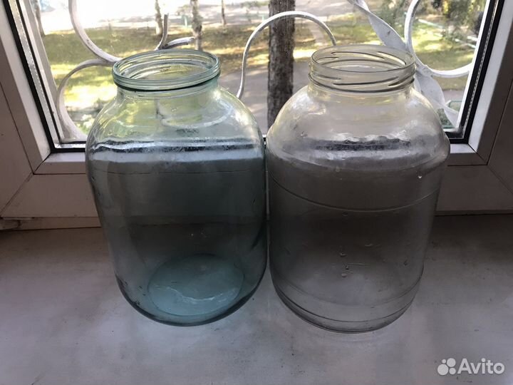 Банки стеклянные разые