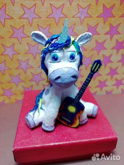 Ватная игрушка на елку Рок-н-ролл