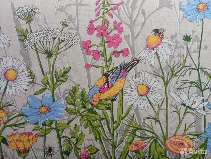 Ткань лен с хлопком 