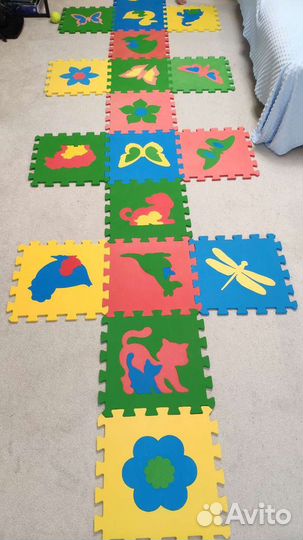 Мягкий коврик пазл