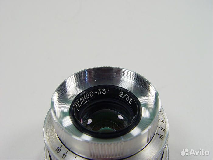 Кино объектив Гелиос-33 2/35 адаптирован на М39