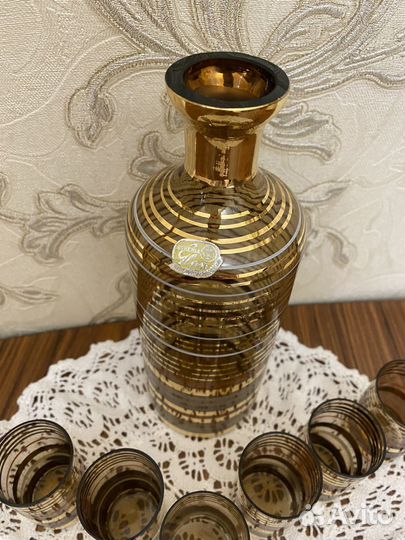 Графин и рюмки богемия