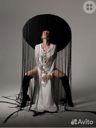 Шляпа женская черная