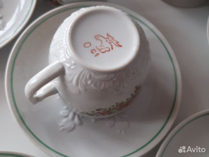 Кофейный сервиз Вербилки СССР, 14 предметов