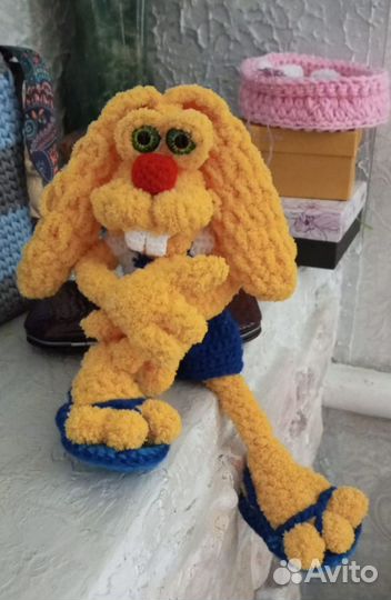 Мягкая игрушка заяц