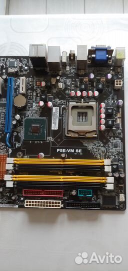 Материнская плата asus p5e vm se Комплект