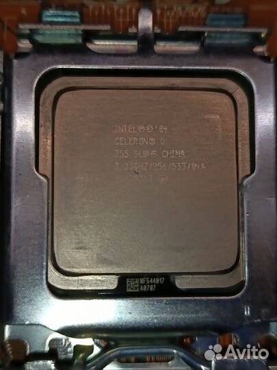 Материнская плата с процессором Celeron 355