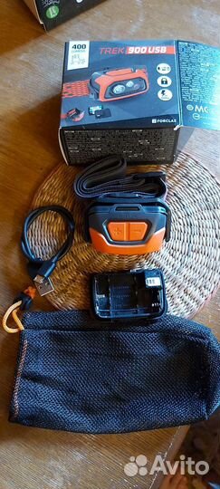 Фонарь Forclaz trek 900 USB. Decathlon