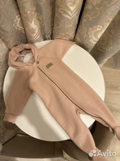 Комбенизон для девочки на флисе