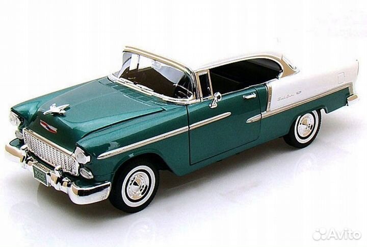 Модель автомобиля Chevrolet Bel Air Hard 1955 1:18