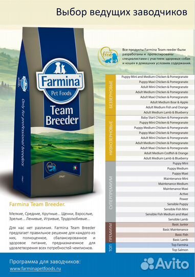 Сухой корм Farmina (Фармина) для собак 20 кг