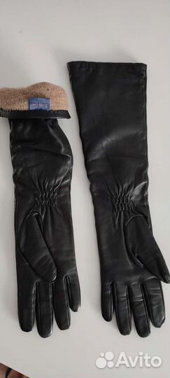 Перчатки женские кожаные размер 7