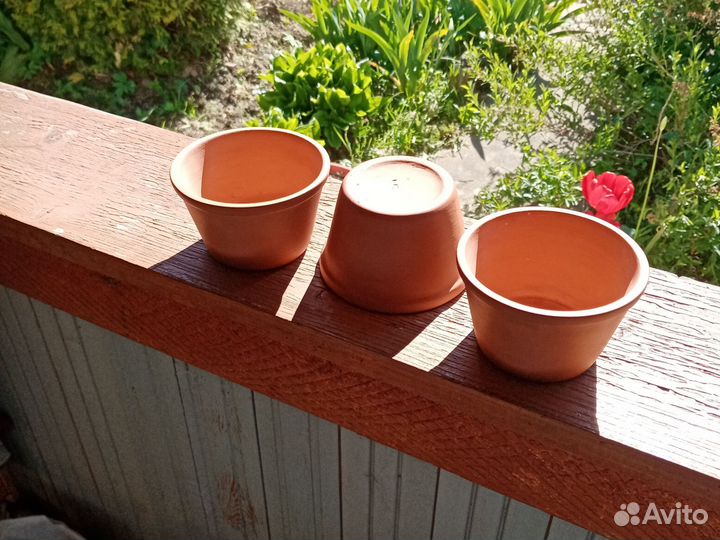 Горшки мини керамические, цветочные