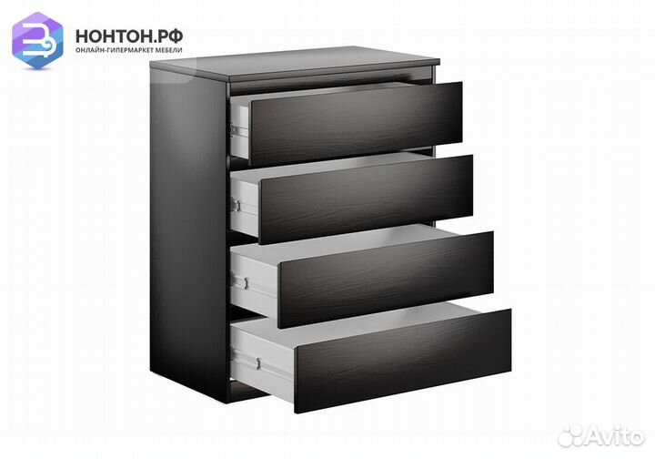 Комод высокий Мальта 4 ящика дуб венге