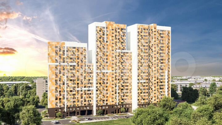 2-к. квартира, 61,1 м², 8/25 эт.