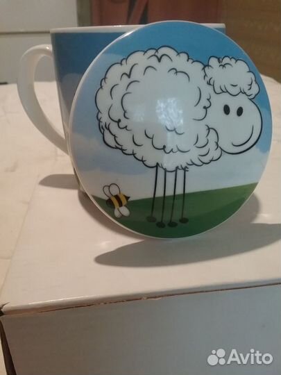 Кружка чайная с крышкой