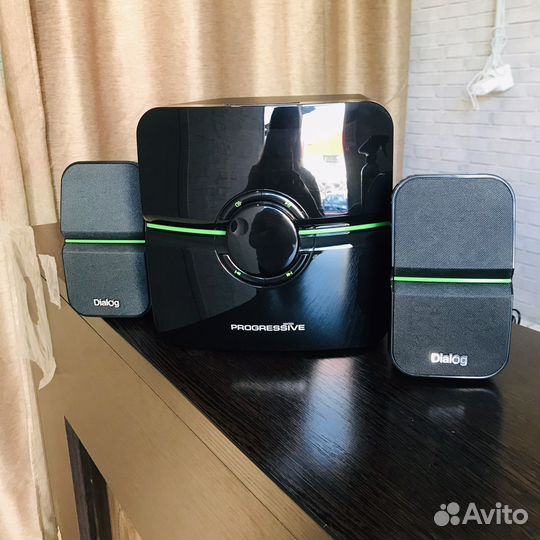 Акустические колонки AP-203 2.1, 38W RMS, USB, SD