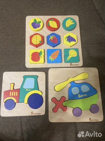 Деревянные пазлы Aalatoys пакетом