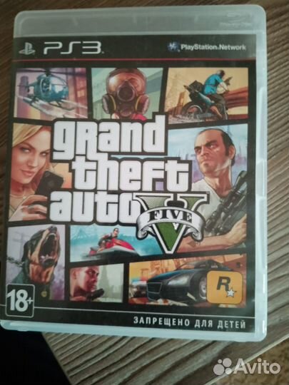 Диск на ps3 unchanged 2,3, gta5