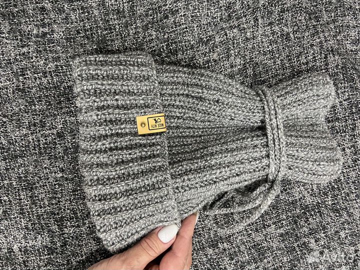 Вязаная шапка под афрокосы, дредошапочка