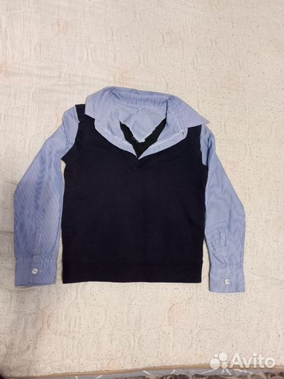 Кофта обманка для мальчика школьная