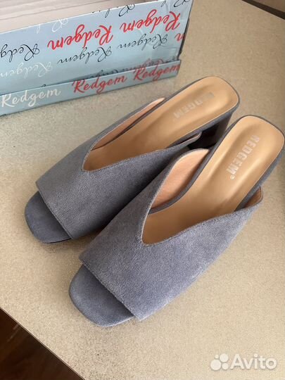 Шлепанцы женские 38 натуральная замша