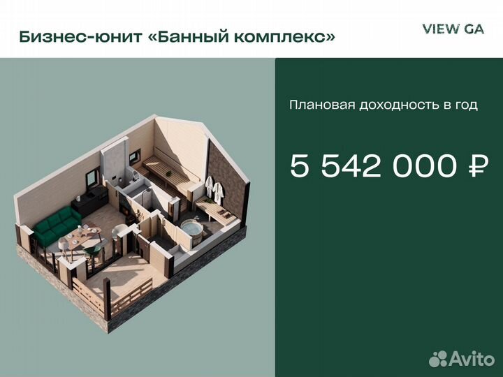 Пассивный доход от бани от 285 000 в мес