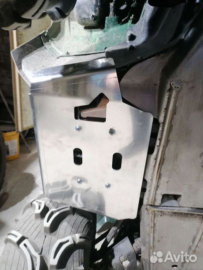 Защита подножки yamaha grizzly