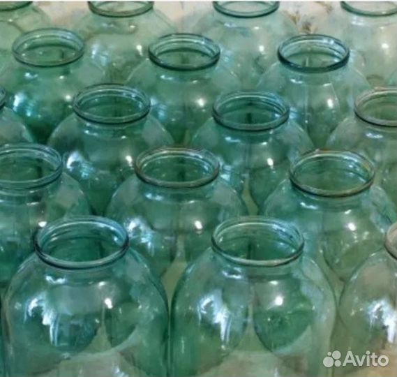 3-л банки 300 шт. б/у 1 раз