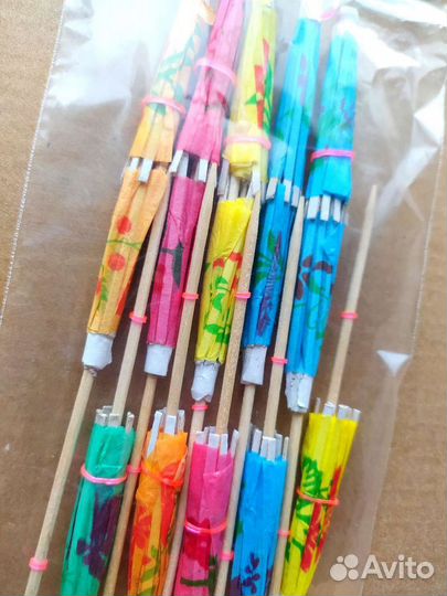 Grifon трубочки бумажные, зонтики декоративные